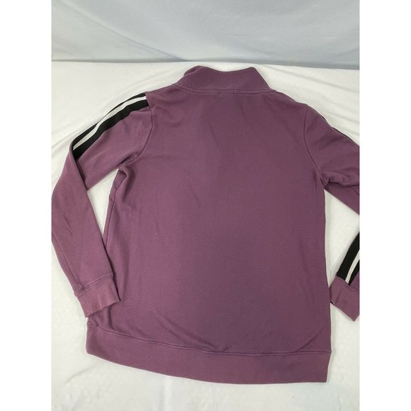 Victoria’s Secret PINK Half Zip Pullover Logo Purple Sweatshirt - Size M EUC - Picture 6 of 7
